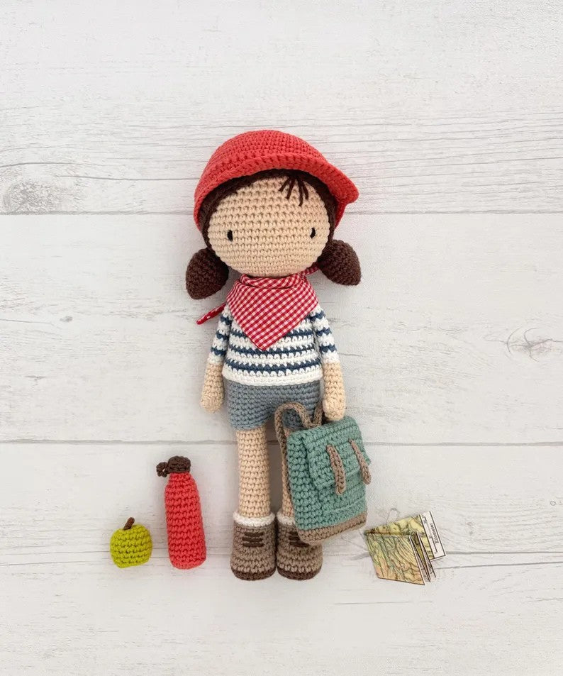 Milla the Adventure Doll Crochet Pattern