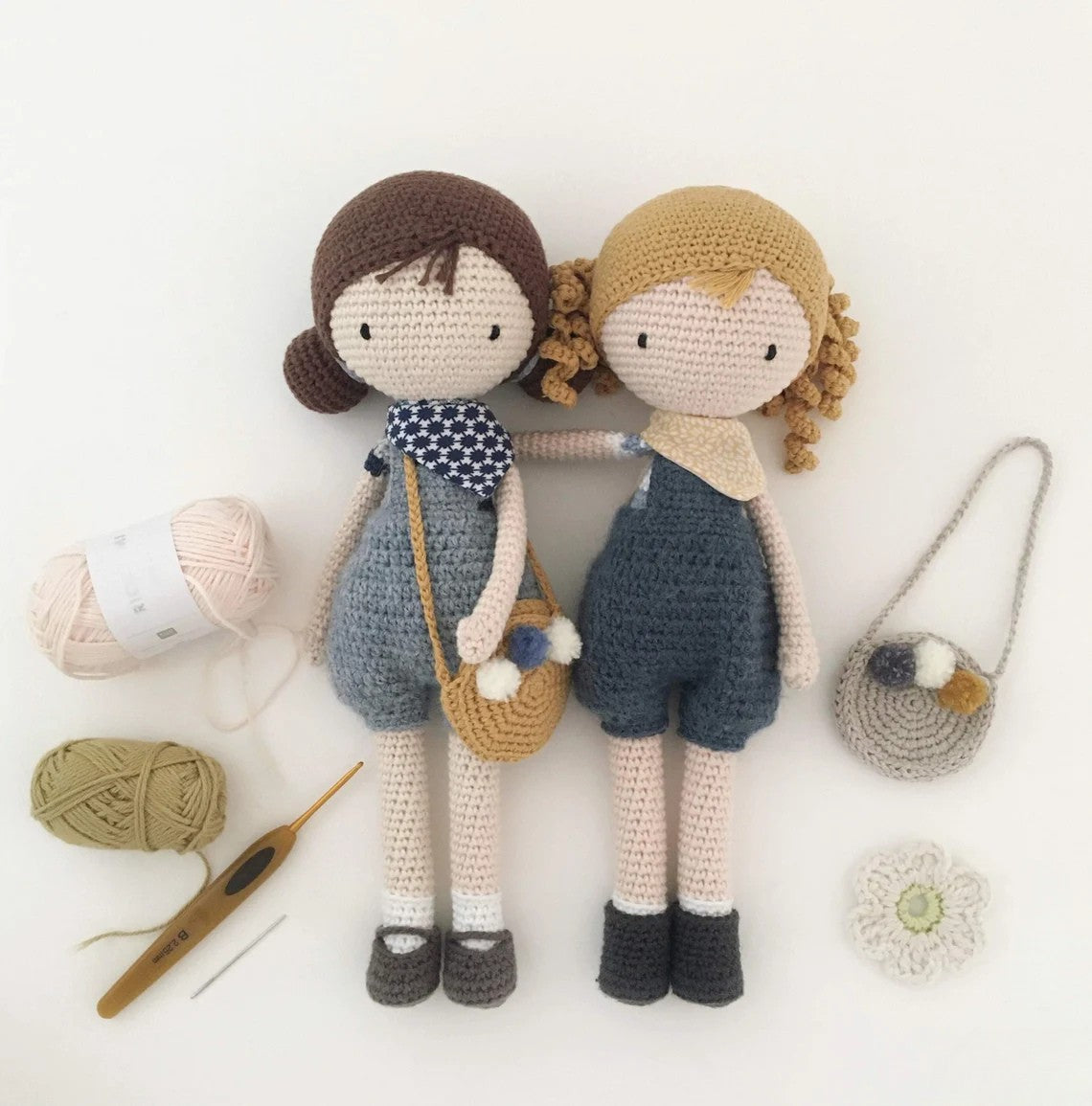 Lucile and Lulu Dolls Crochet Pattern
