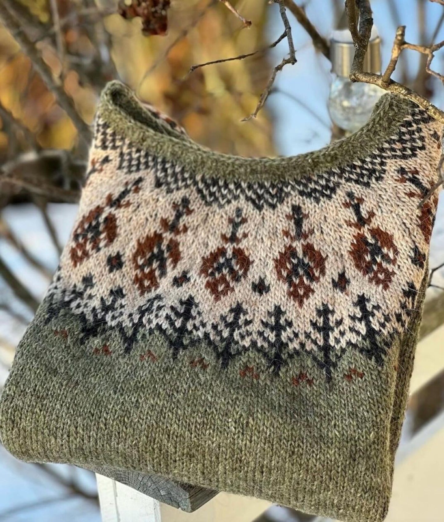 Forest Sweater Knitting Pattern