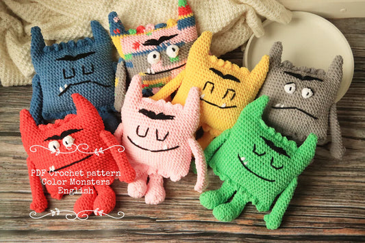 The Color Monsters Crochet Pattern