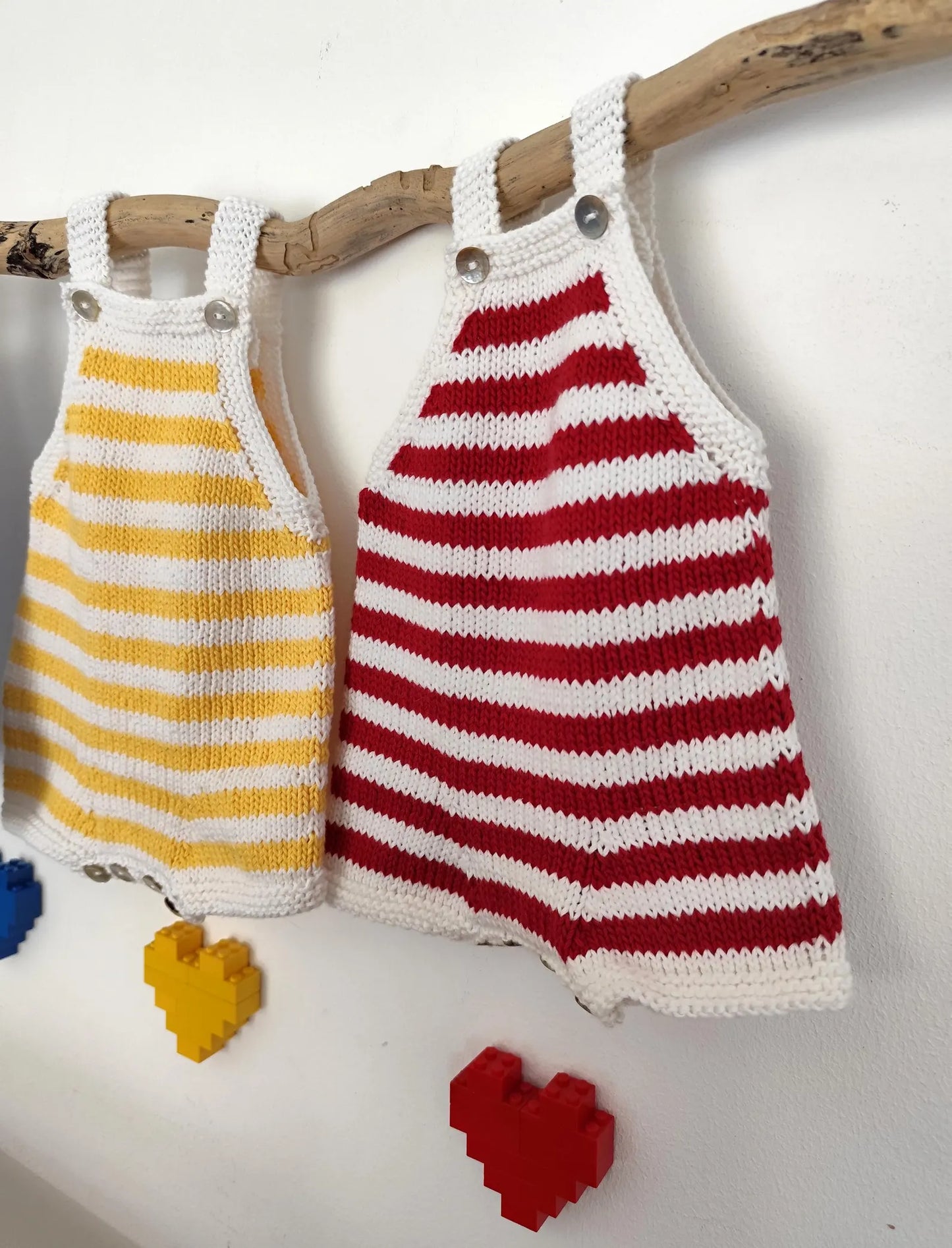 Palheiro Baby Playsuit Knitting Pattern