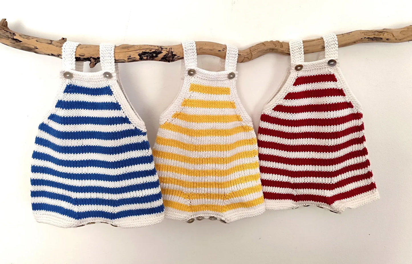 Palheiro Baby Playsuit Knitting Pattern