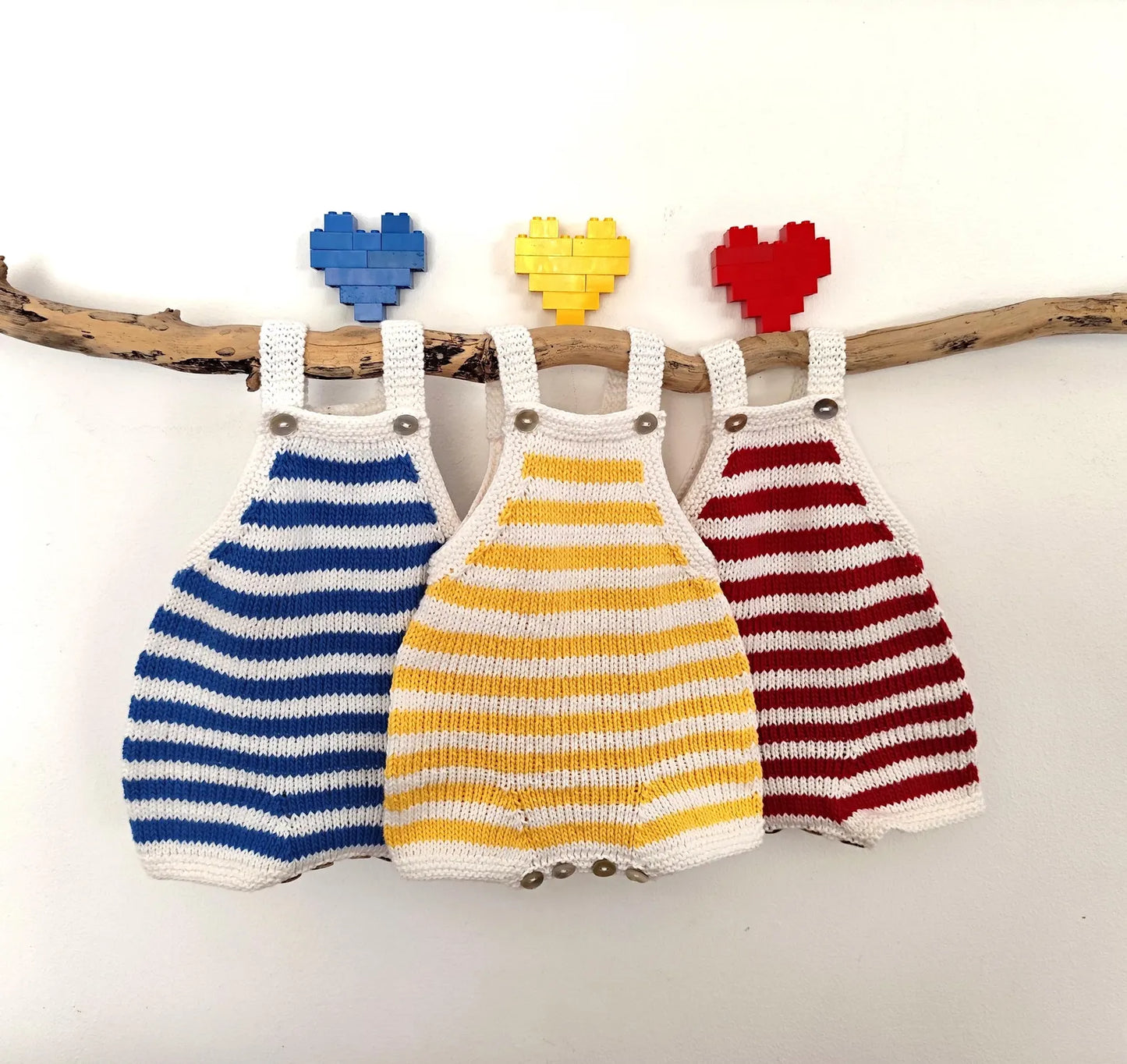 Palheiro Baby Playsuit Knitting Pattern