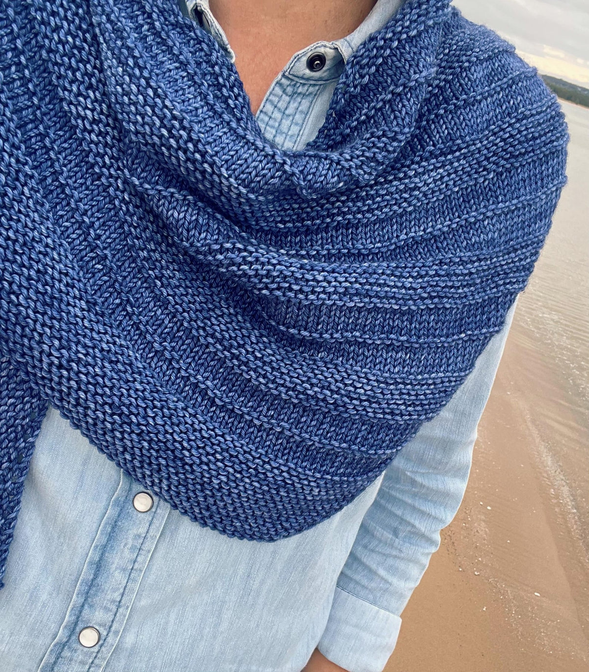 Easy to Knit Morning Walk Shawl Pattern
