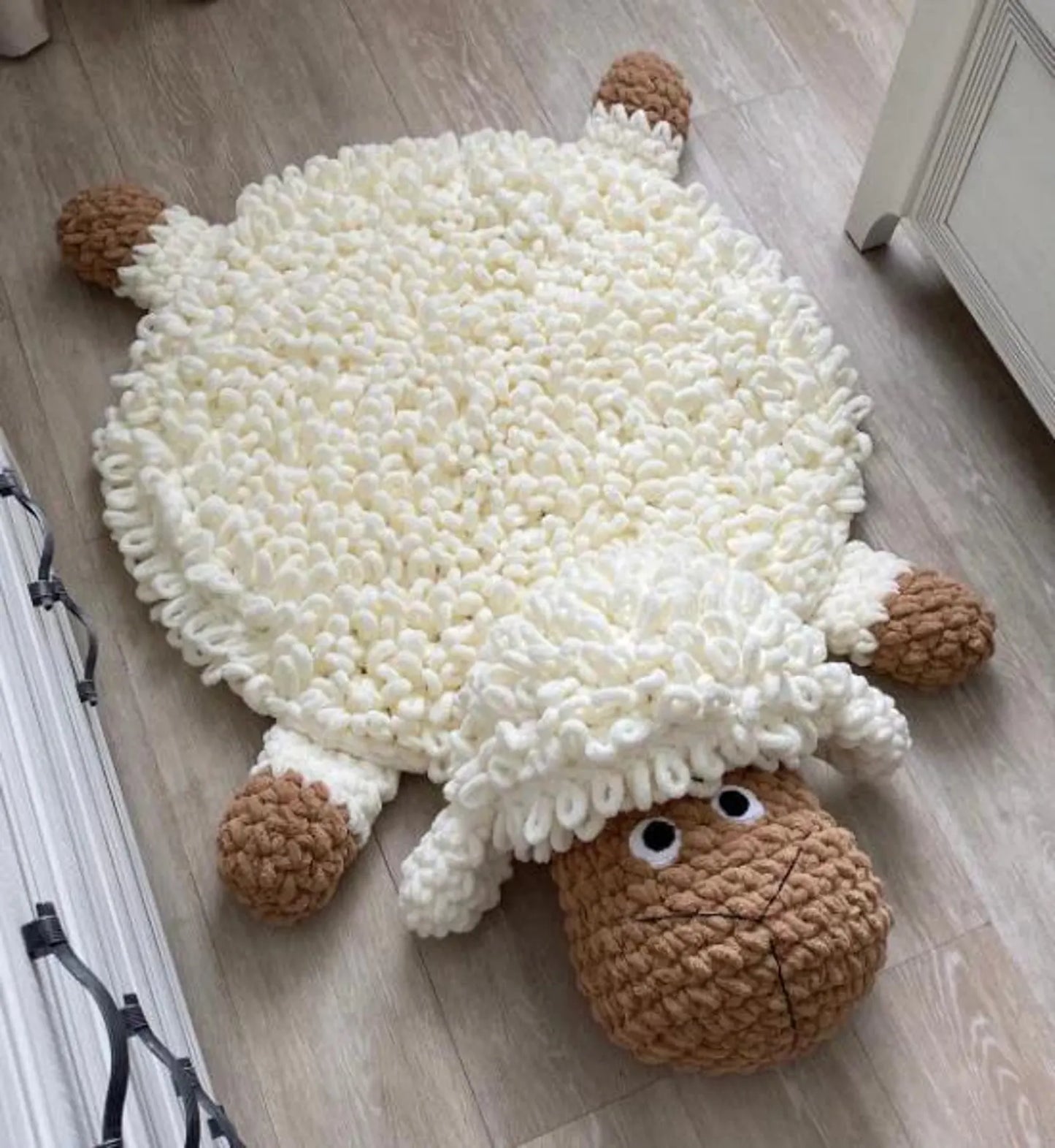 Fluffy Sheep Rugs Crochet Pattern