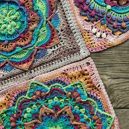 Squared Up Mandala Bundle Blanket Pattern