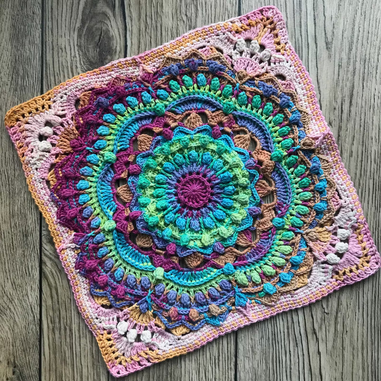Squared Up Mandala Bundle Blanket Pattern