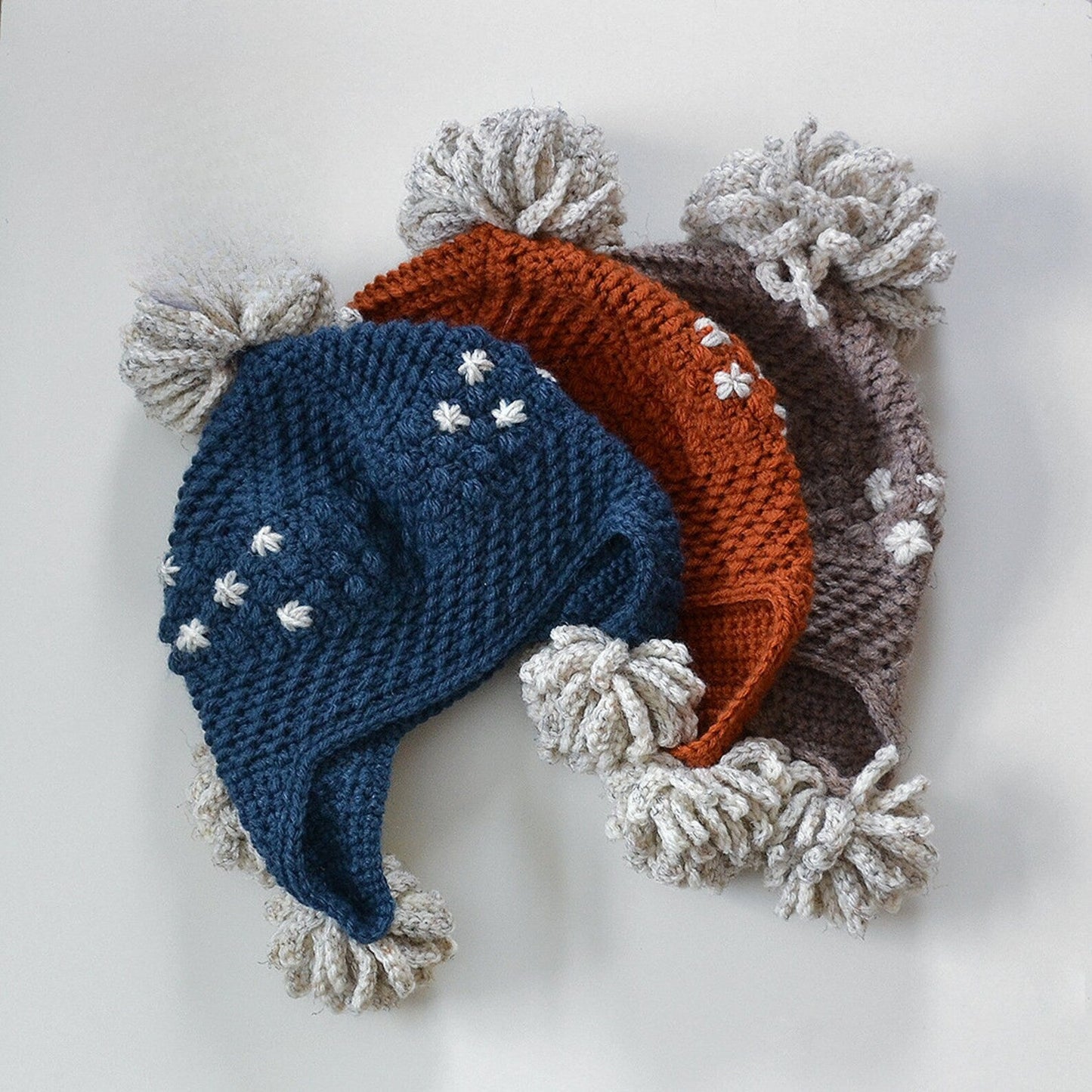 Winter Pompom Hat Crochet Pattern