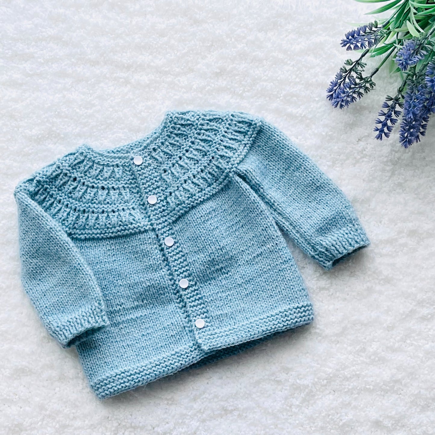 Easy Baby Cardigan Sweater Knitting Pattern