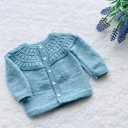 Easy Baby Cardigan Sweater Knitting Pattern