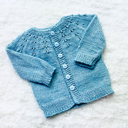 Easy Baby Cardigan Sweater Knitting Pattern
