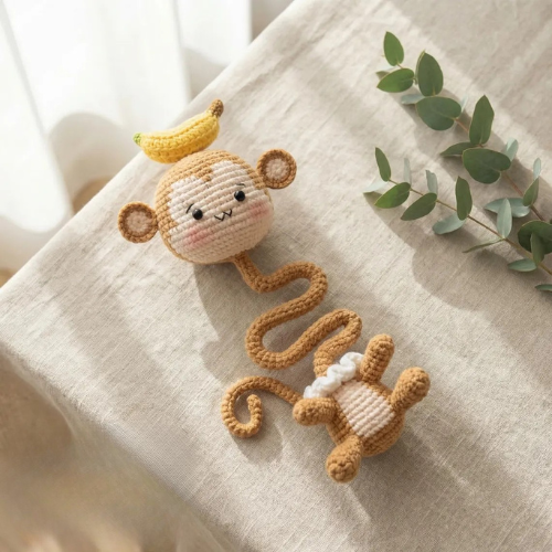 10 in 1 Long Neck Animal Bag Charm Crochet Pattern