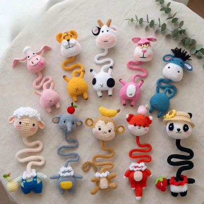 10 in 1 Long Neck Animal Bag Charm Crochet Pattern