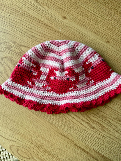 Crab Bucket Hat Crochet Pattern