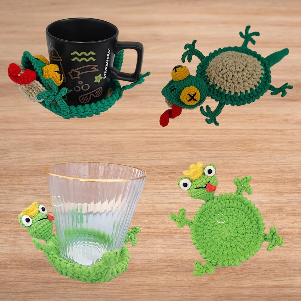 18-in-1 Animal Crochet Coaster Patterns