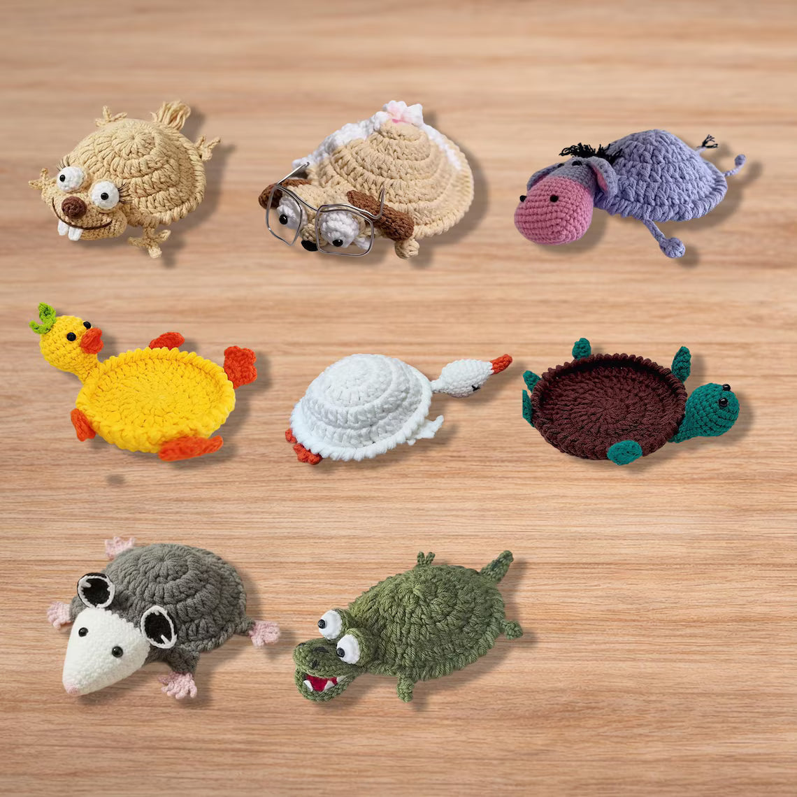 18-in-1 Animal Crochet Coaster Patterns