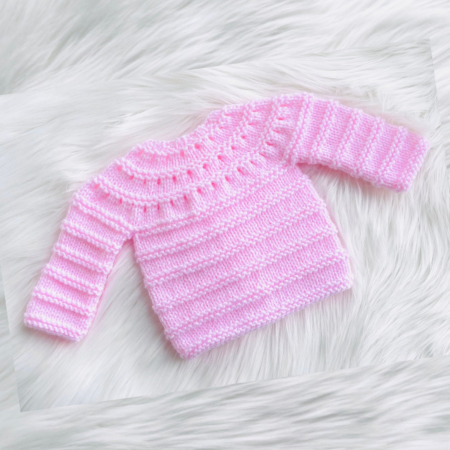 Easy Knit Baby Cardigan Sweater Knitting Pattern
