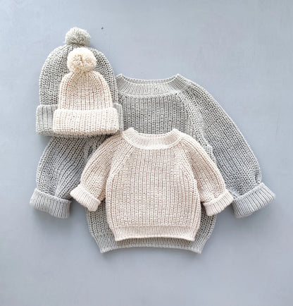 2-in-1 Baby Jumper & Hat Knitting Patterns
