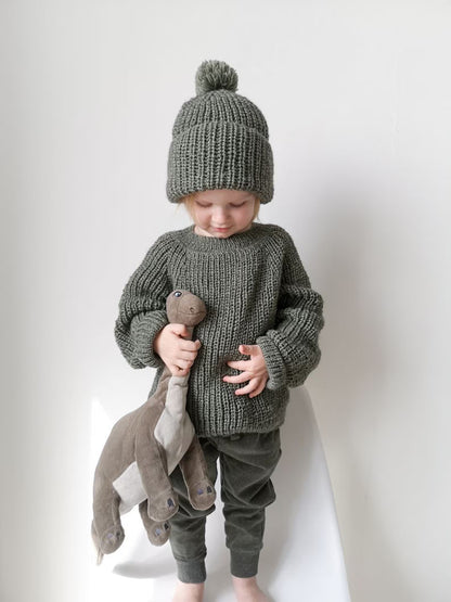 2-in-1 Baby Jumper & Hat Knitting Patterns