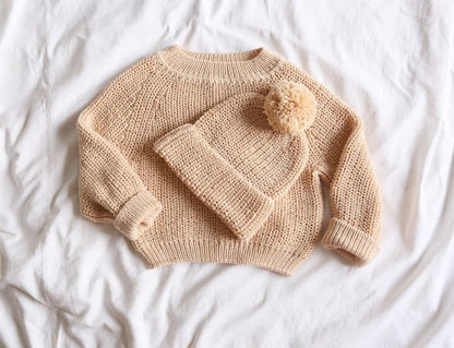2-in-1 Baby Jumper & Hat Knitting Patterns