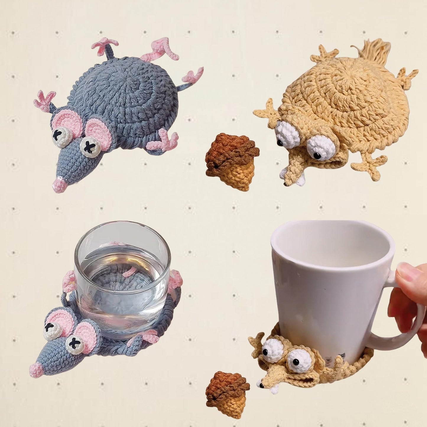 22-in-1 Animal Crochet Coaster Patterns