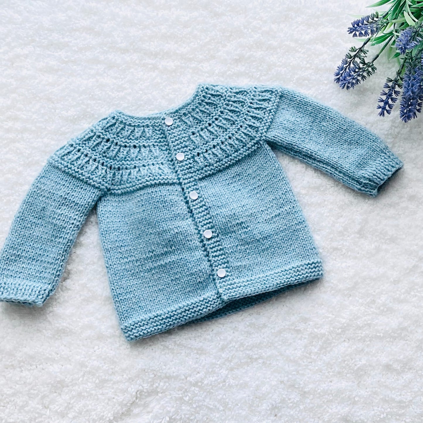 Easy Baby Cardigan Sweater Knitting Pattern