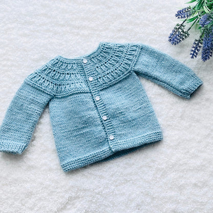 Easy Baby Cardigan Sweater Knitting Pattern