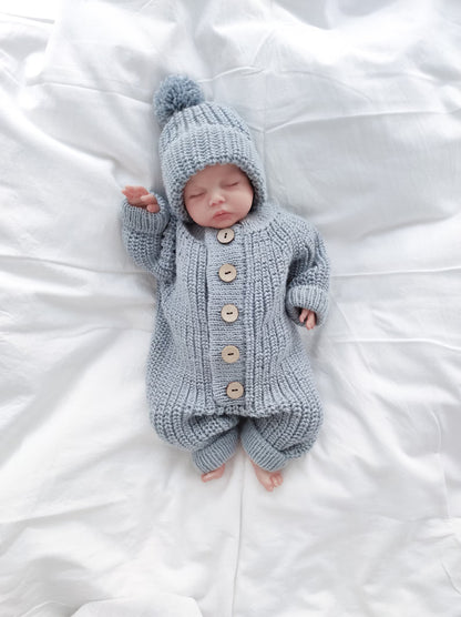 Baby Romper & Hat Knitting Patterns