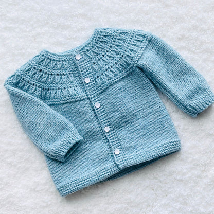 Easy Baby Cardigan Sweater Knitting Pattern