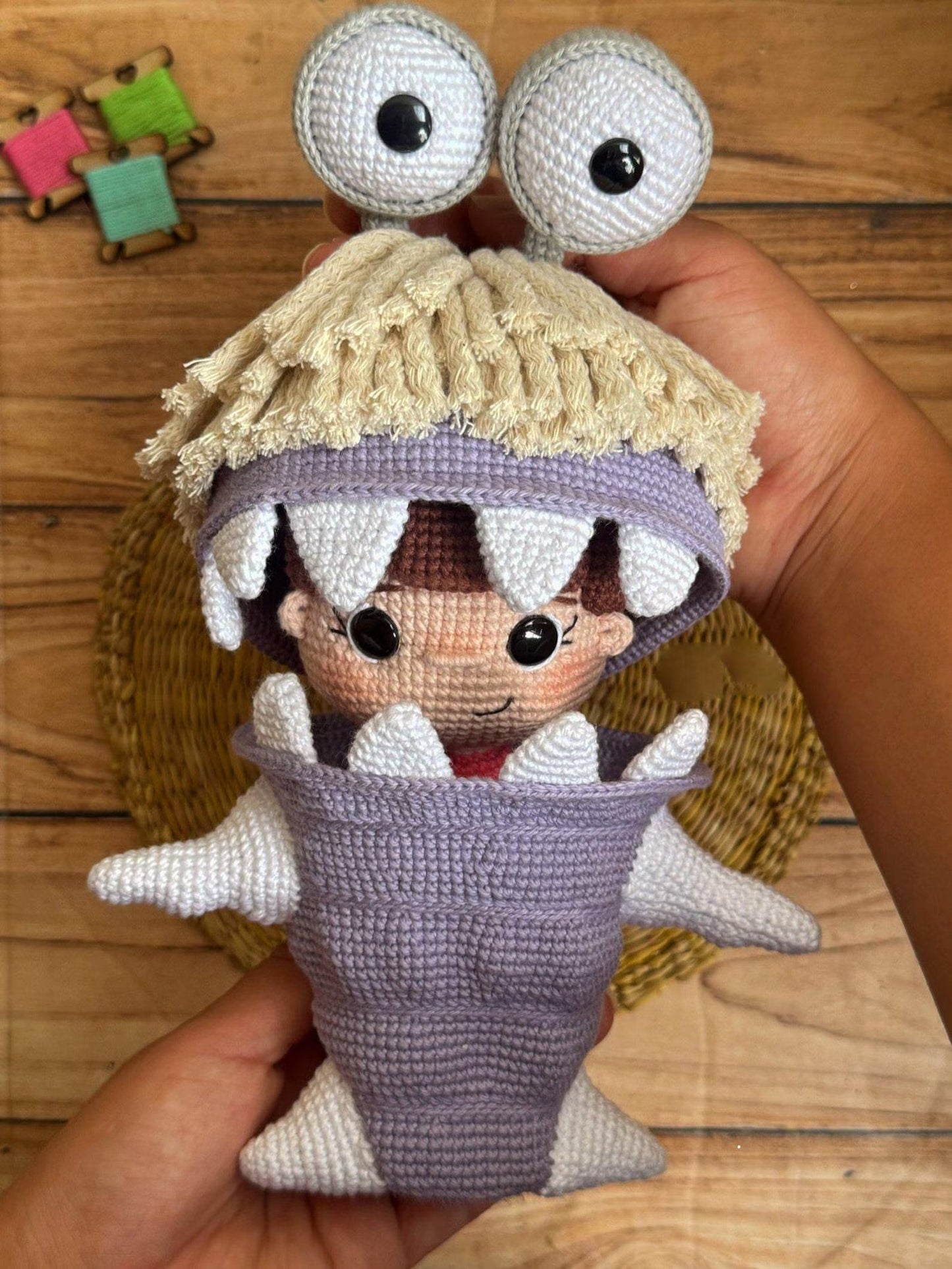 3in1 Cute Set Monster Crochet Pattern