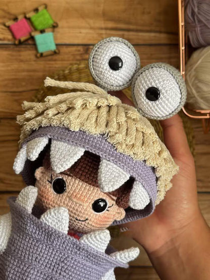 3in1 Cute Set Monster Crochet Pattern