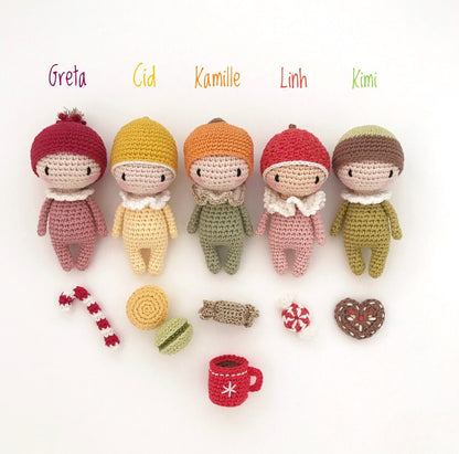 Festive Fruit Christmas Dolls Crochet Pattern