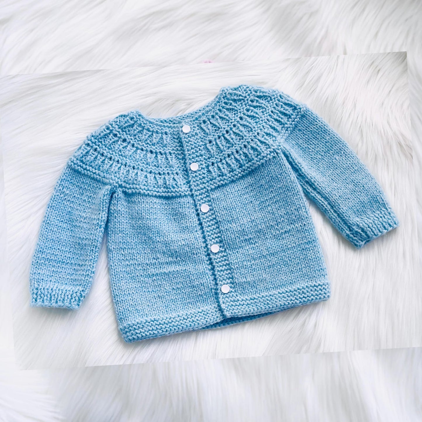 Easy Baby Cardigan Sweater Knitting Pattern