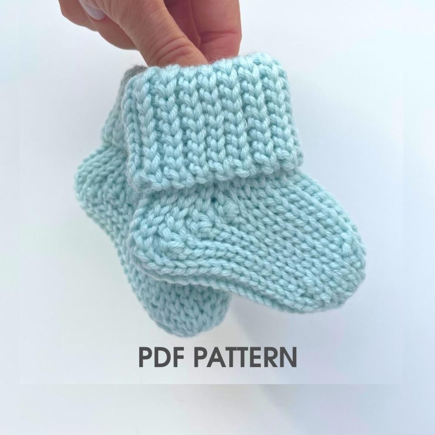 Knit Look Baby Socks Crochet Pattern
