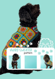 Granny Square Dog Sweater Crochet Pattern