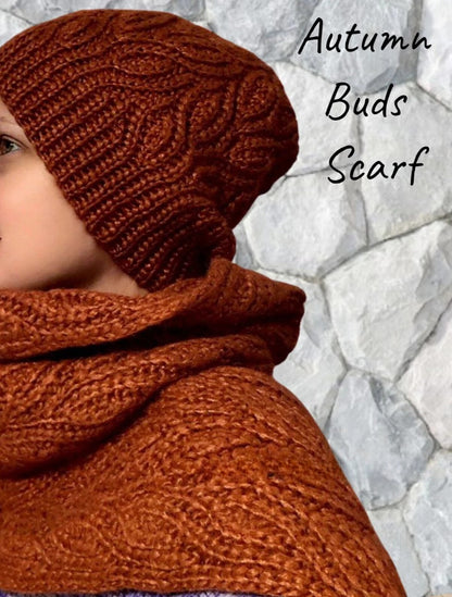 The Autumn Buds Crochet Scarf Pattern