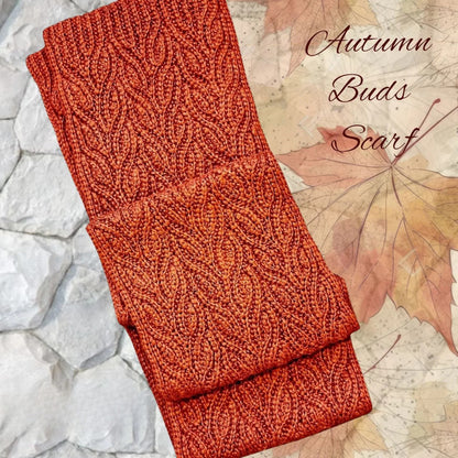 Autumn Buds Crochet Scarf Pattern
