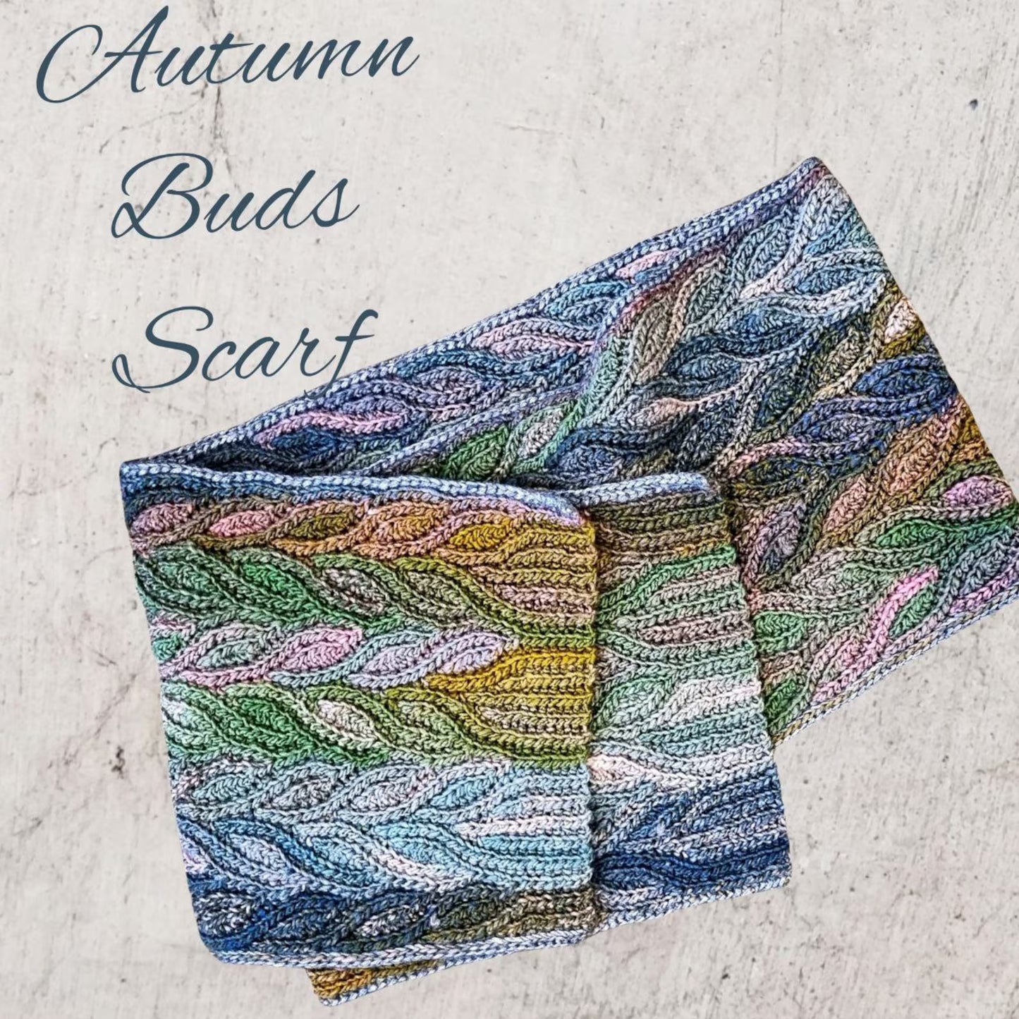 Autumn Buds Crochet Scarf Pattern