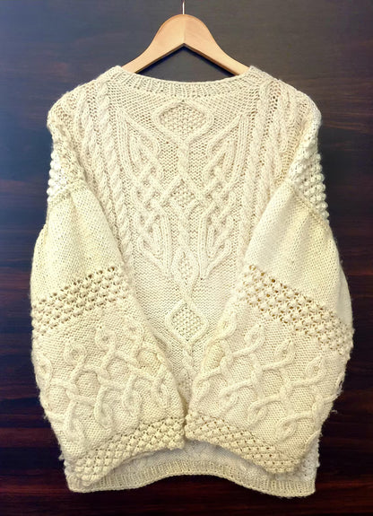 Aran Celtic Cables Sweater Knitting Pattern