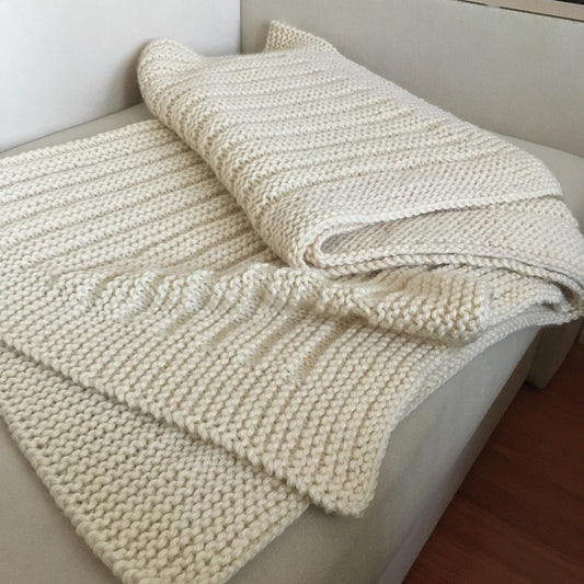 Easy Throw Blanket Knitting Pattern