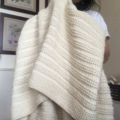 Easy Throw Blanket Knitting Pattern