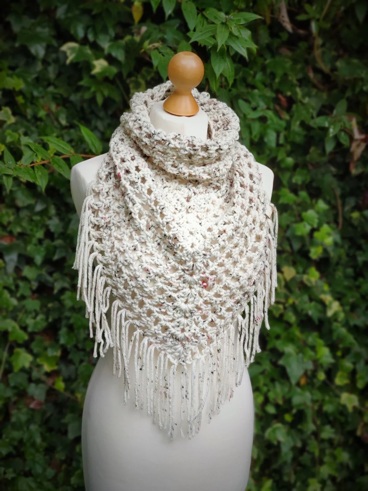 Boho Style Bandana Cowl Crochet Pattern