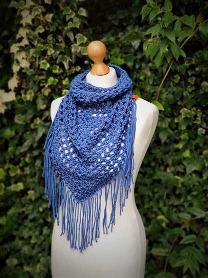Boho Style Bandana Cowl Crochet Pattern