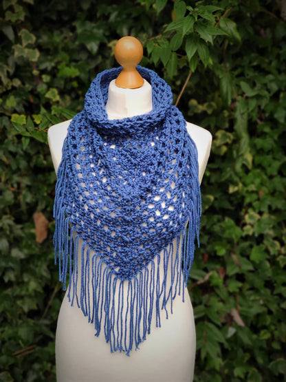 Boho Style Bandana Cowl Crochet Pattern