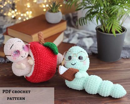 Apple Worm Crochet Pattern