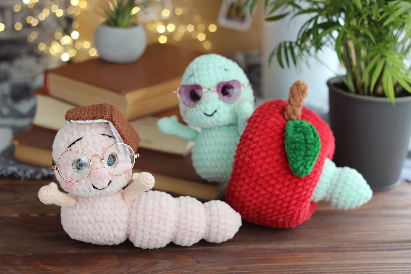 Apple Worm Crochet Pattern