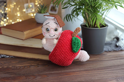 Apple Worm Crochet Pattern