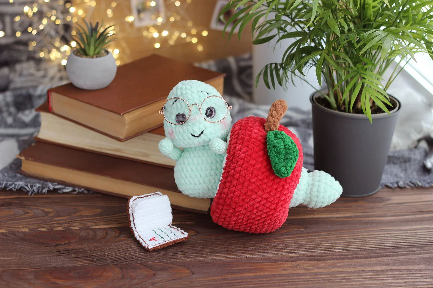 Apple Worm Crochet Pattern