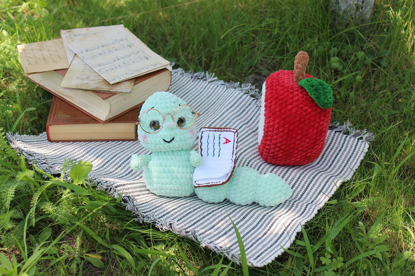 Apple Worm Crochet Pattern
