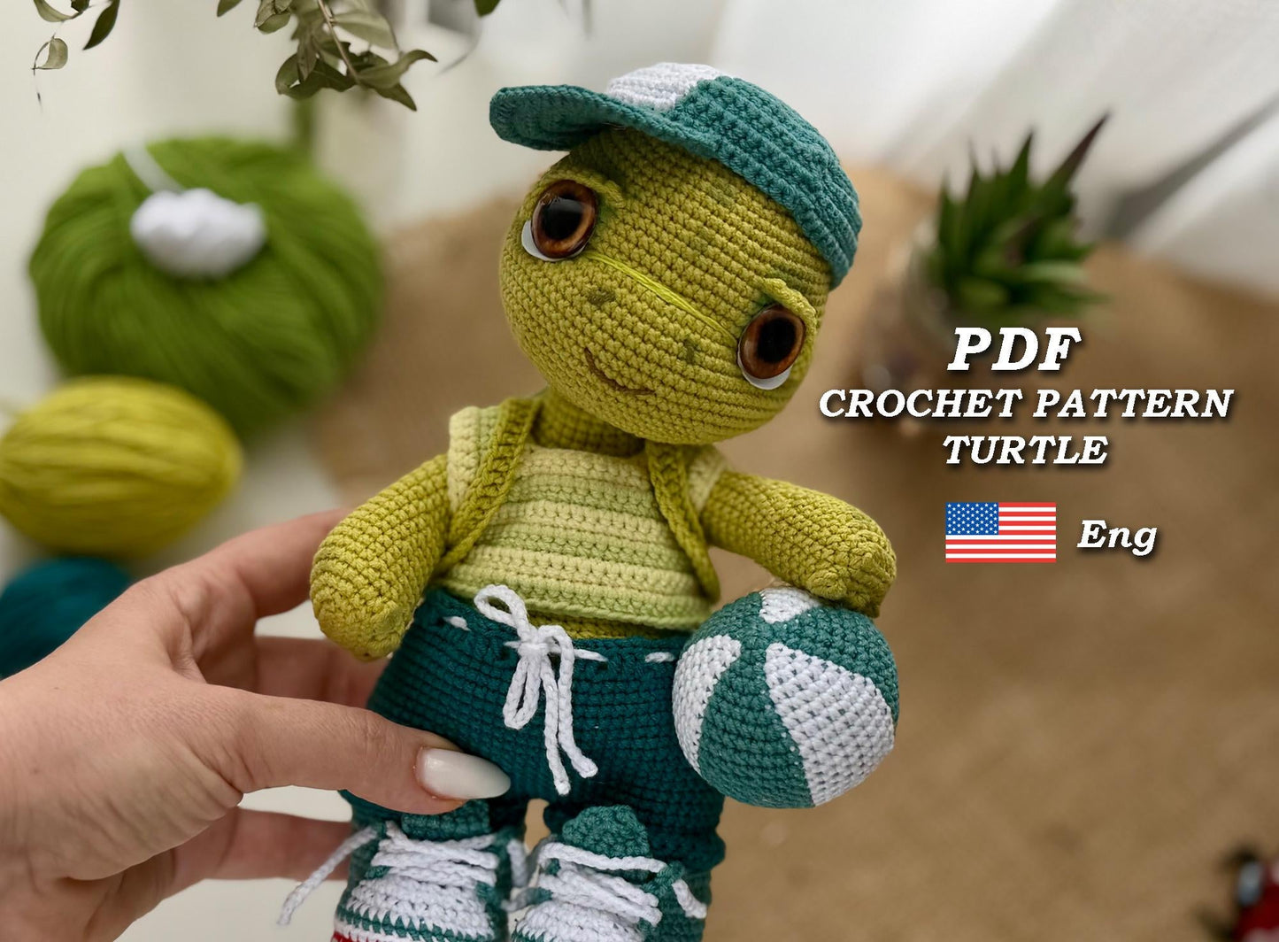 Beach Turtle Crochet Pattern